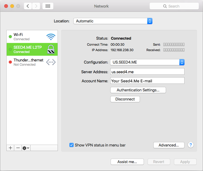 How to setup L2TP VPN on Mac OS - Step 10