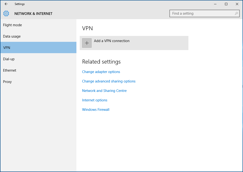 How to setup L2TP VPN in Windows 10 - Step 2